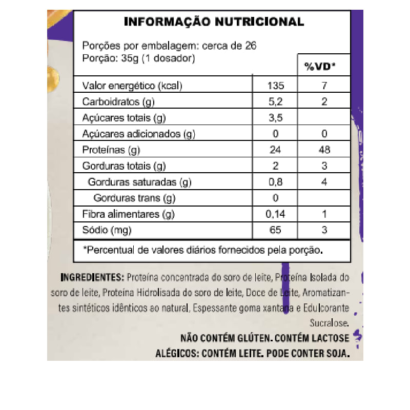 Informações nutricionais