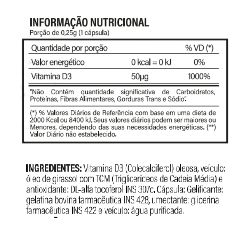 Informações nutricionais