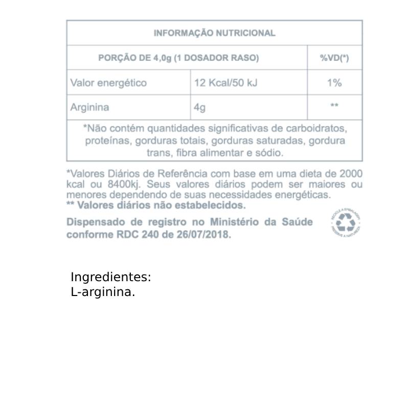 Informações nutricionais