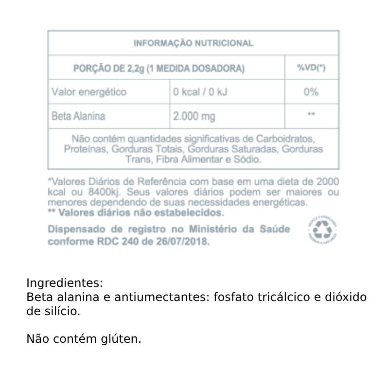 Informações nutricionais