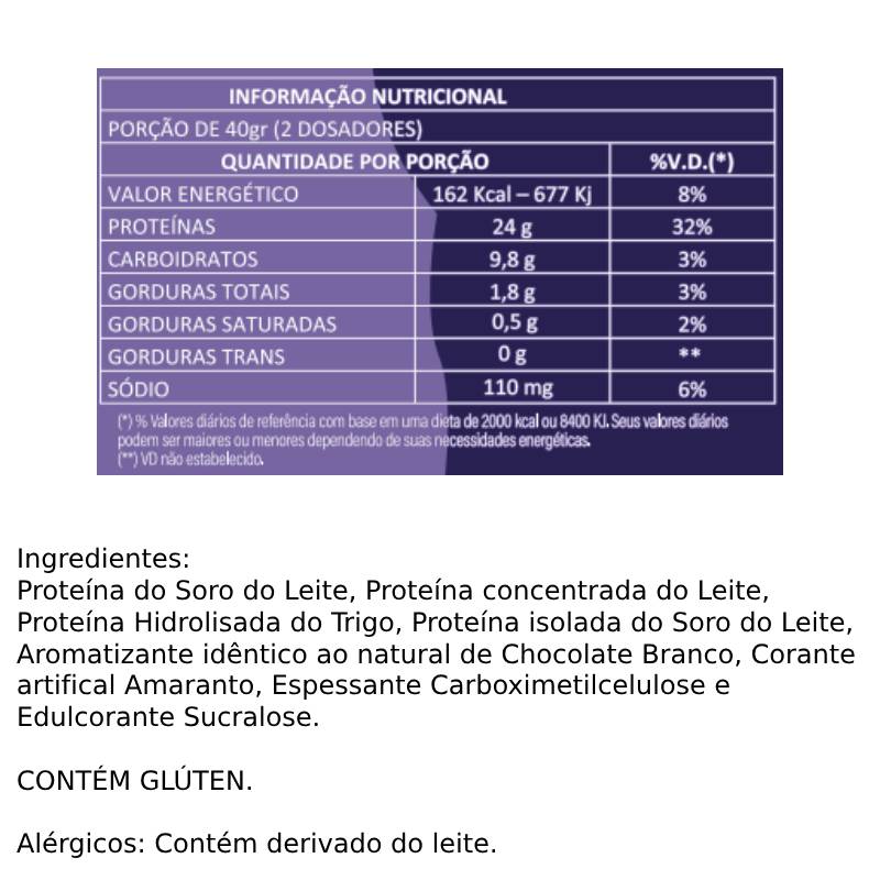 Informações nutricionais