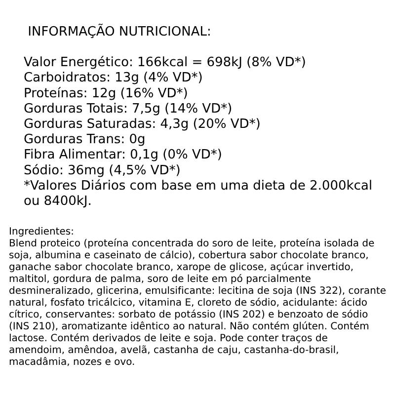 Informações nutricionais