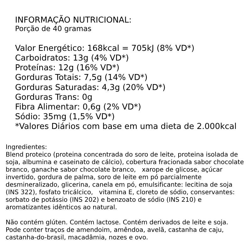 Informações nutricionais