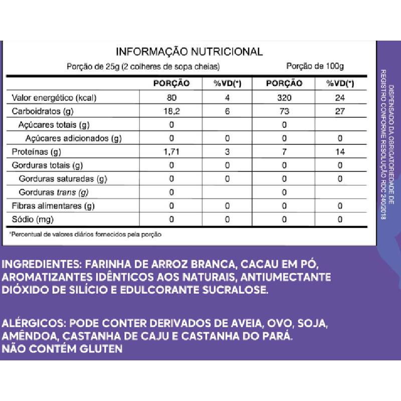 Informações nutricionais