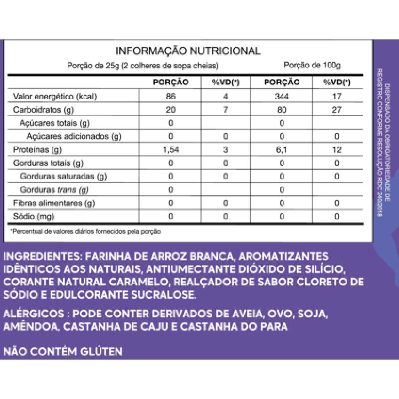 Informações nutricionais