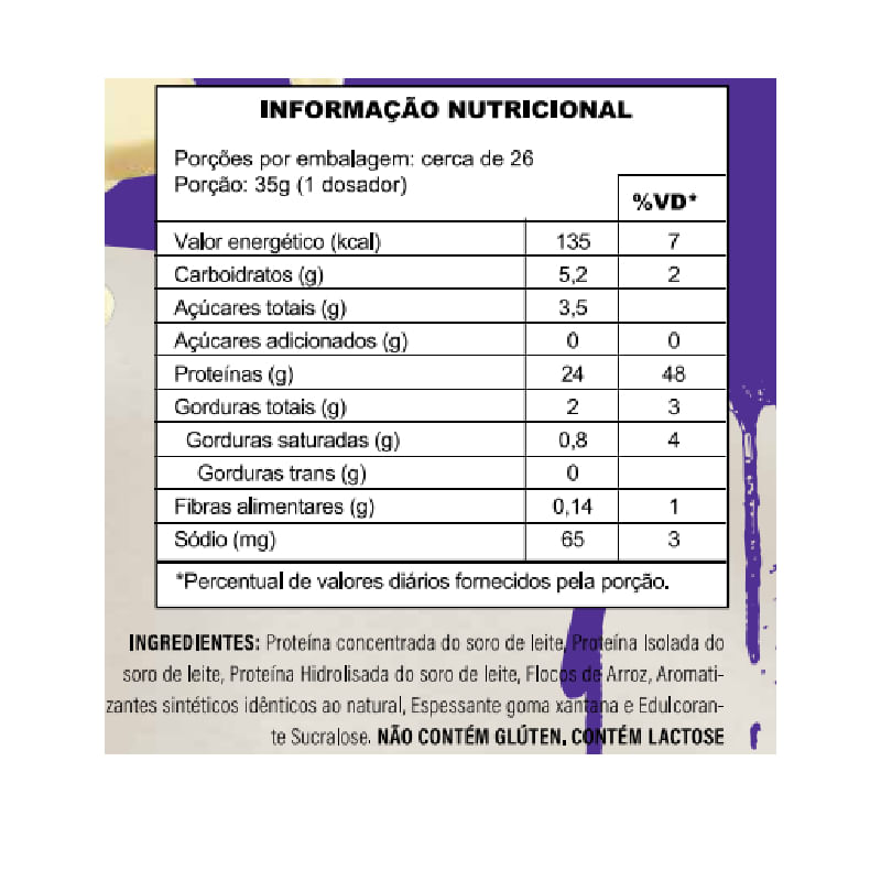 Informações nutricionais