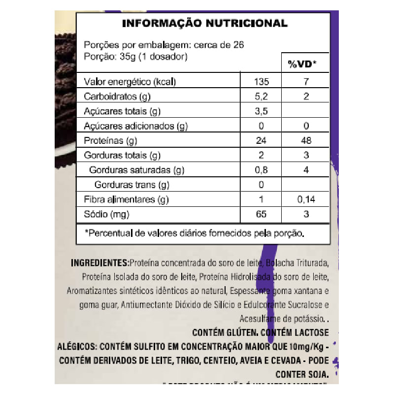 Informações nutricionais