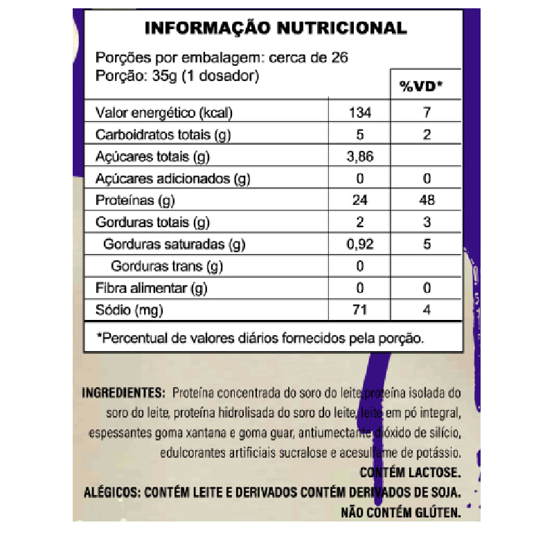 Informações nutricionais