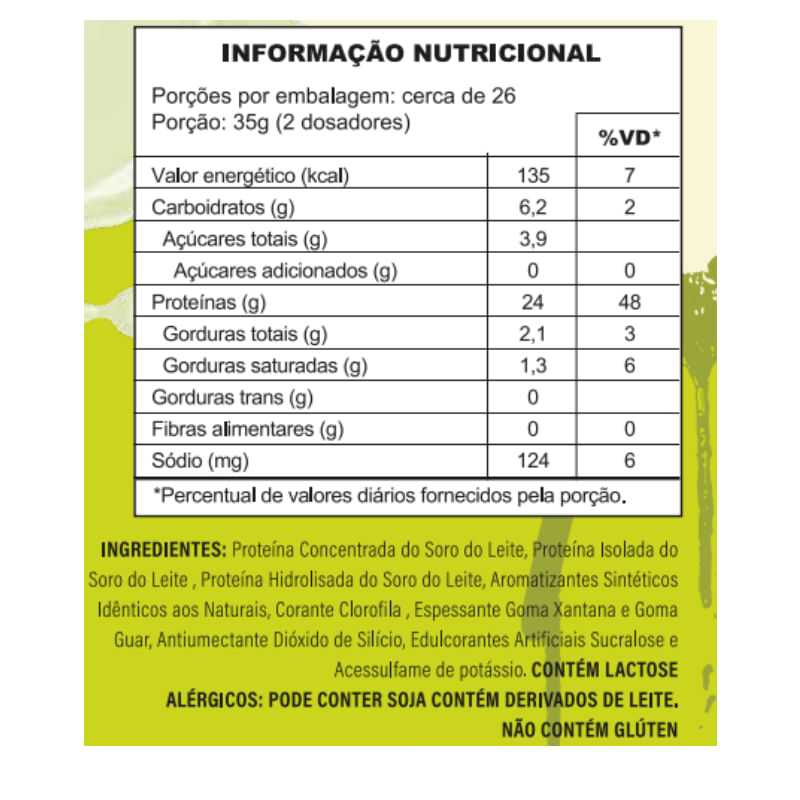 Informações nutricionais