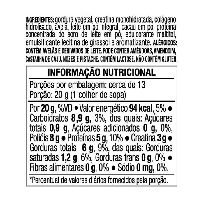 Informações nutricionais