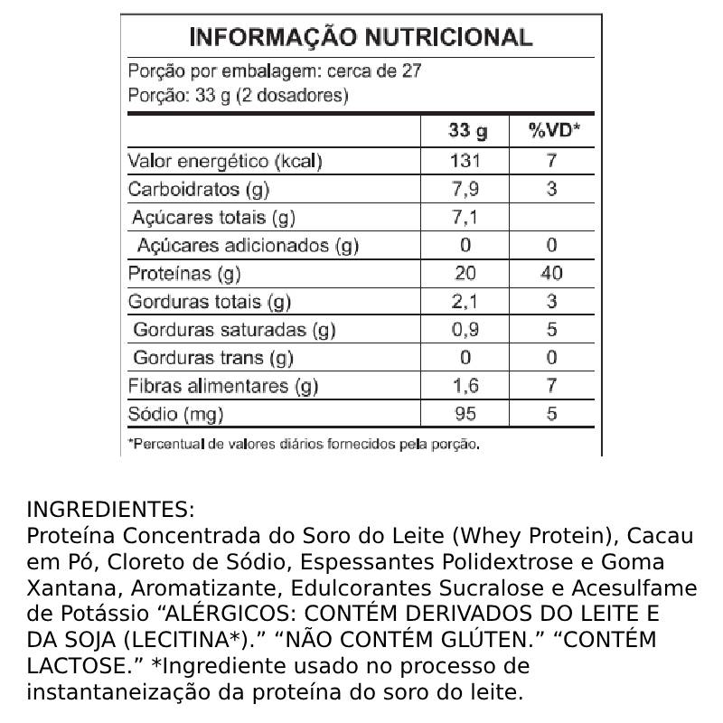 Informações nutricionais