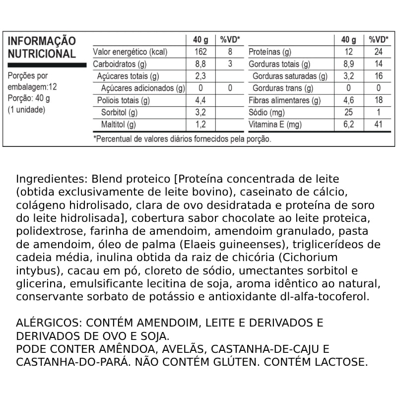 Informações nutricionais