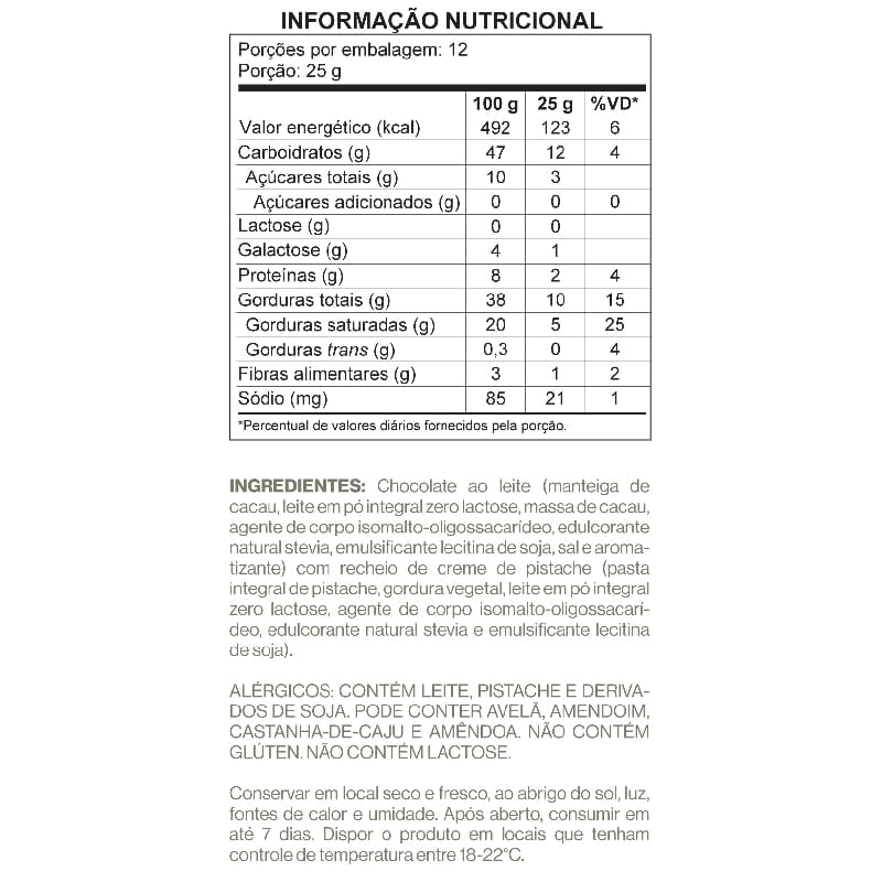 Informações nutricionais