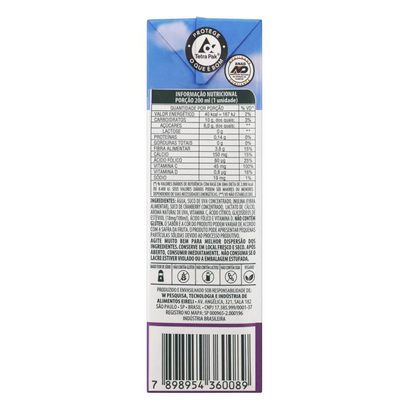 Informações nutricionais
