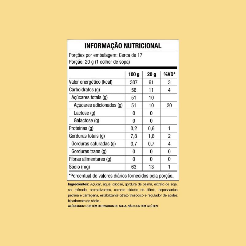 Informações nutricionais