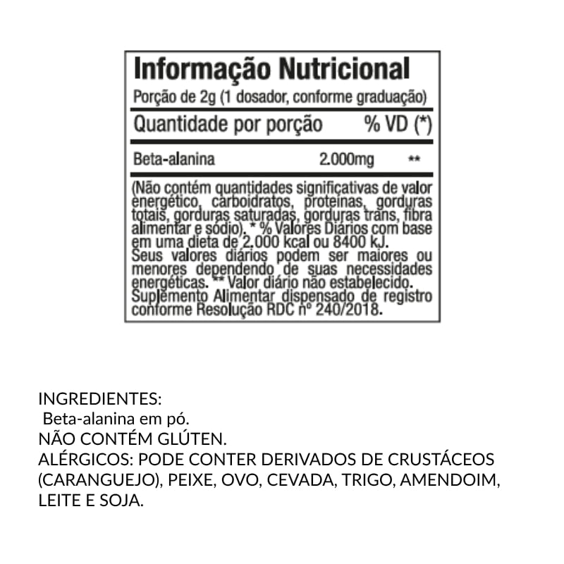 Informações nutricionais