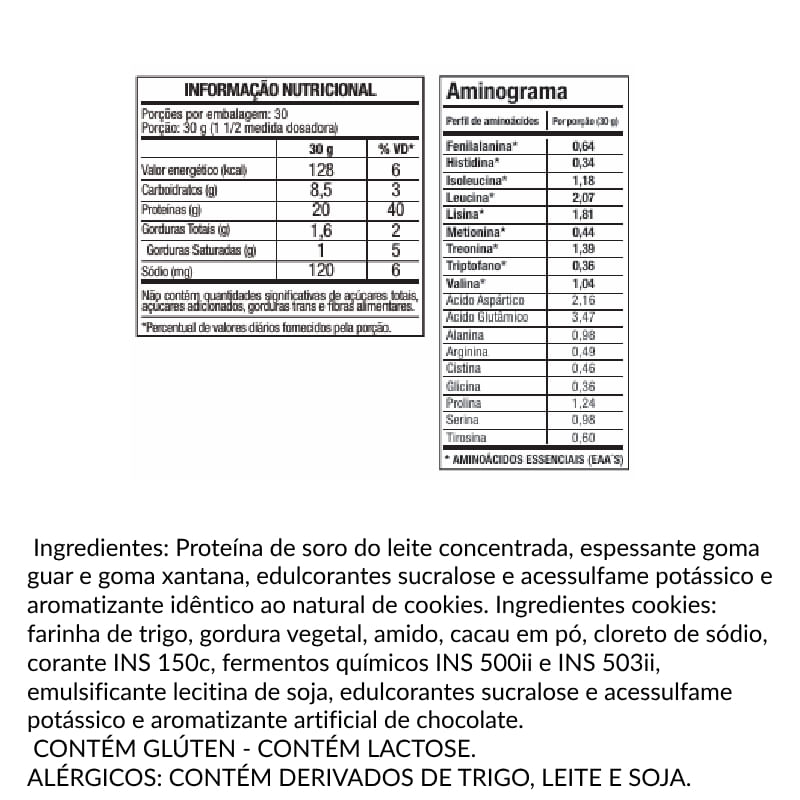 Informações nutricionais