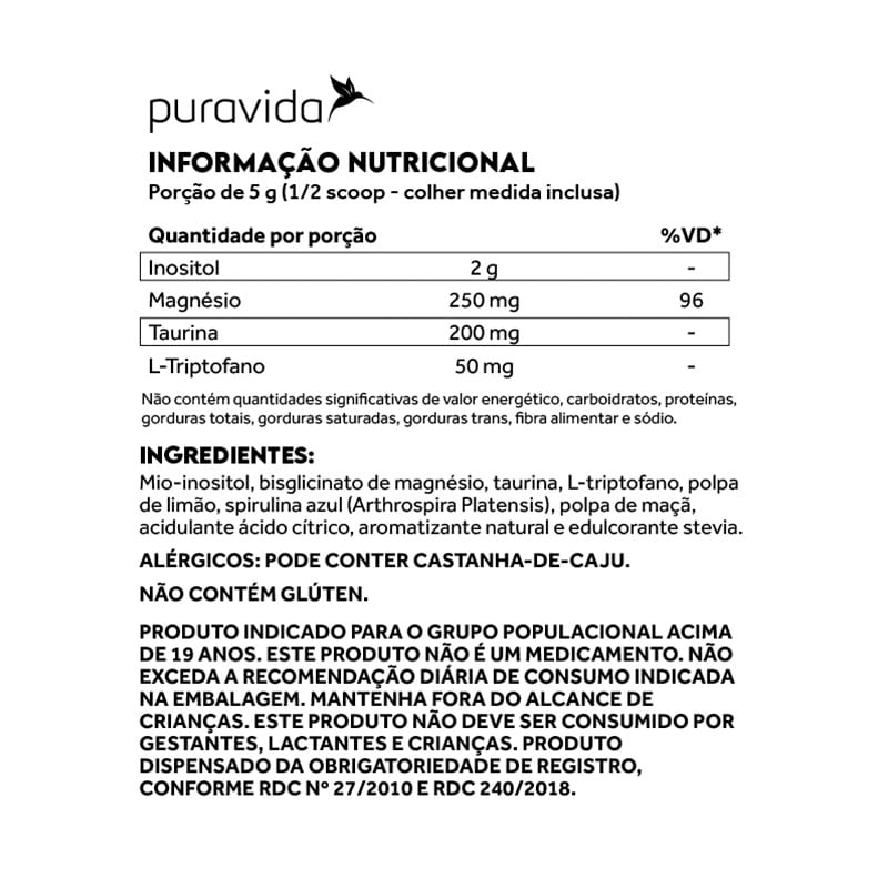 Informações nutricionais