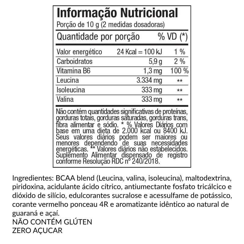 Informações nutricionais