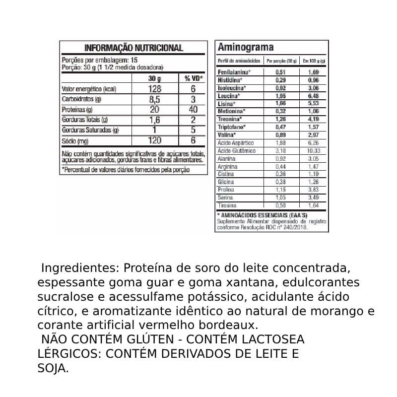 Informações nutricionais