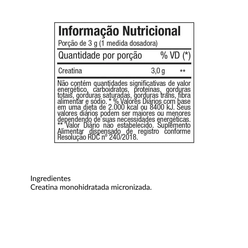 Informações nutricionais