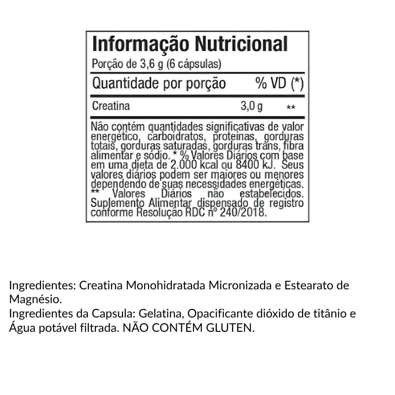 Informações nutricionais
