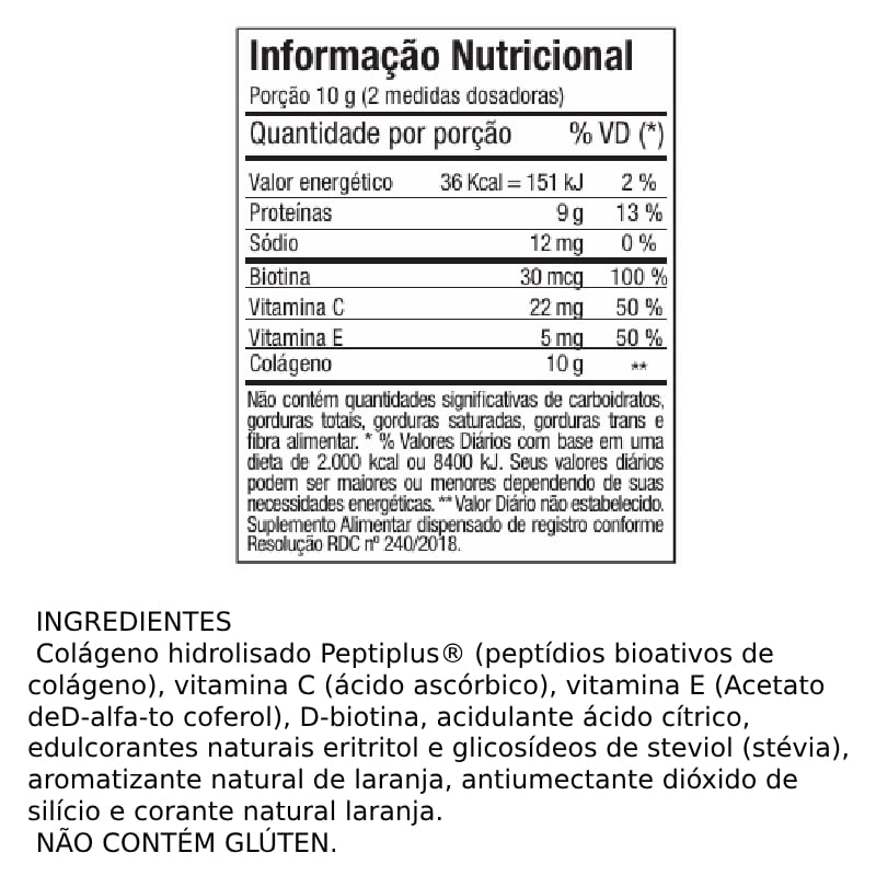 Informações nutricionais