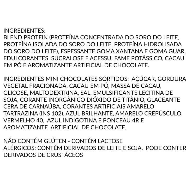 Informações nutricionais