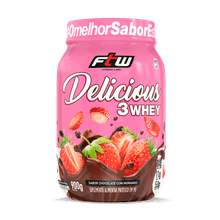 Delicious 3 Whey Chocolate com Morango FTW 900g