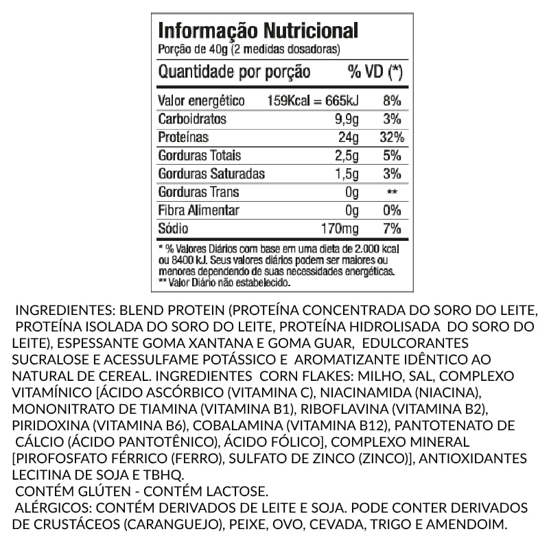 Informações nutricionais