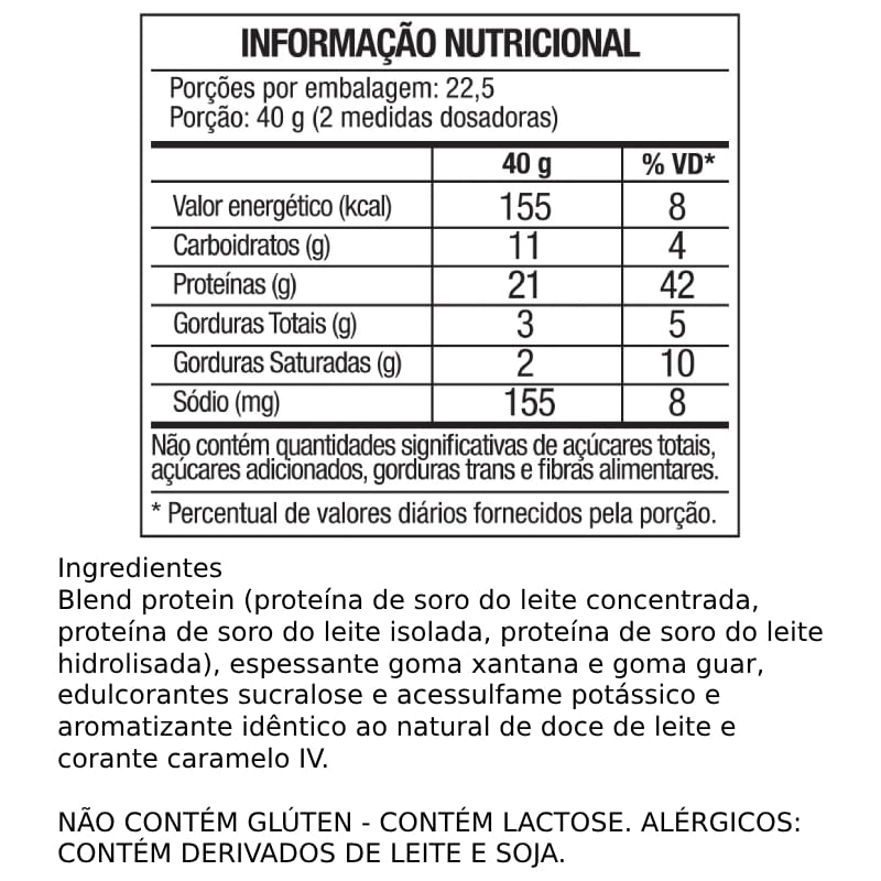 Informações nutricionais