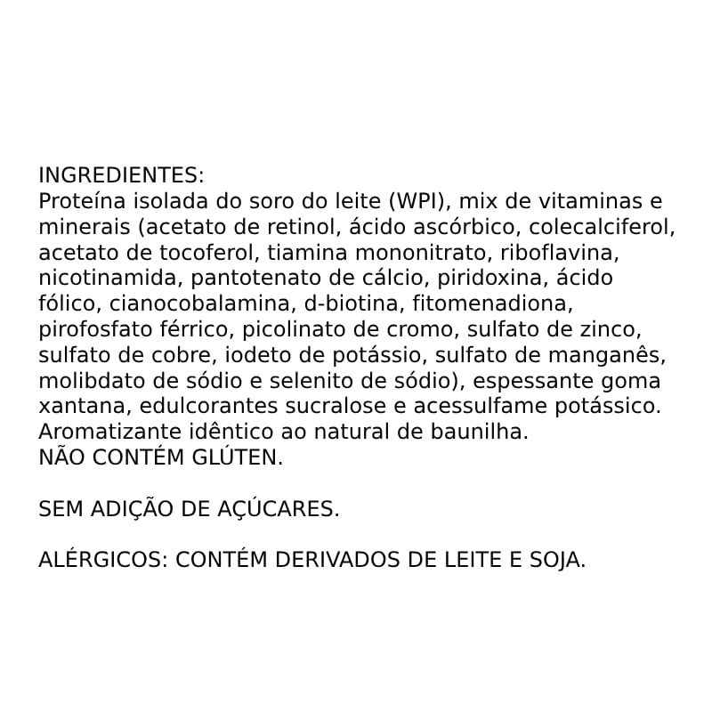 Informações nutricionais