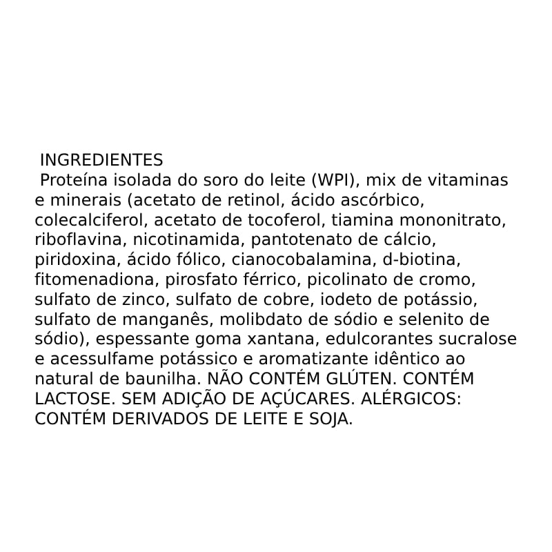 Informações nutricionais