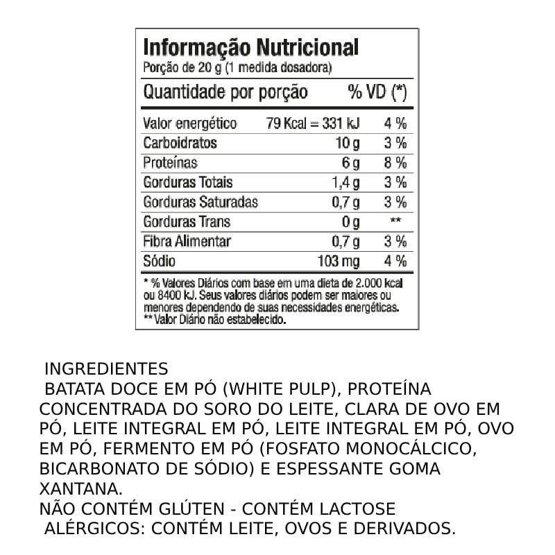 Informações nutricionais