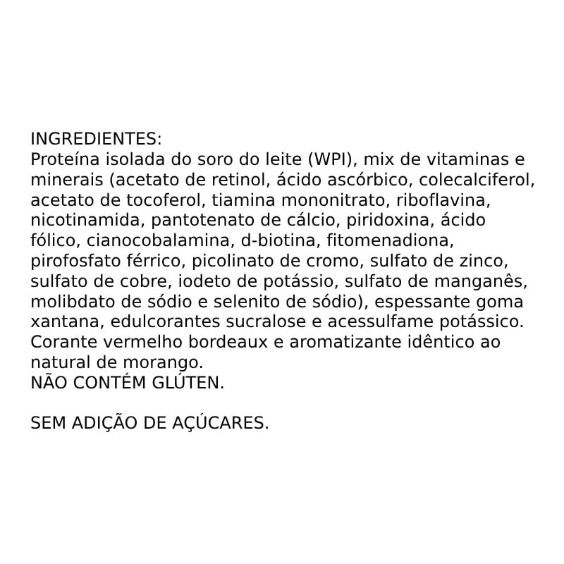Informações nutricionais