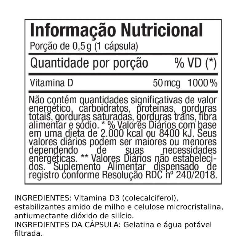 Informações nutricionais