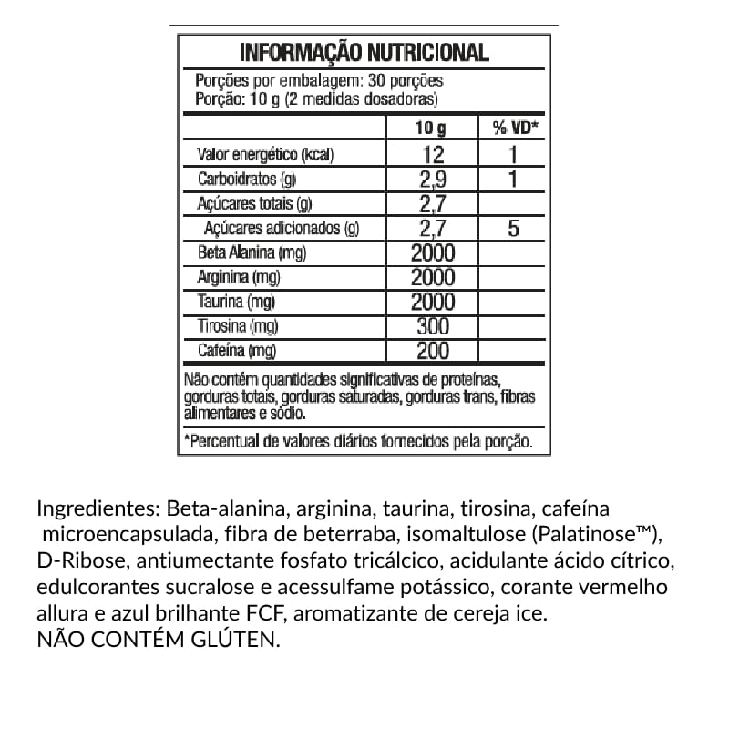 Informações nutricionais