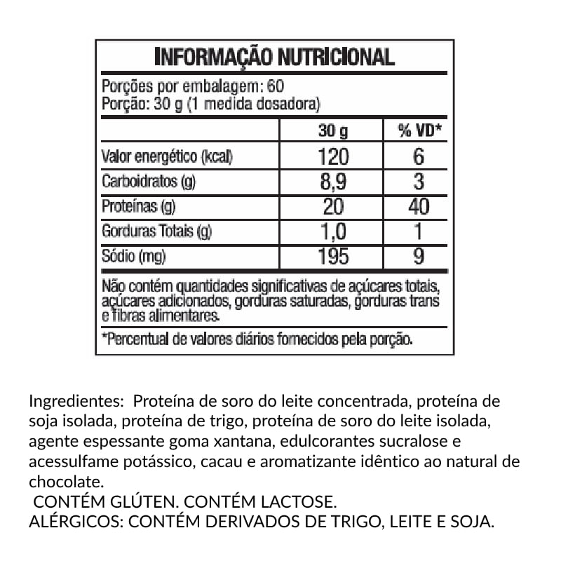 Informações nutricionais