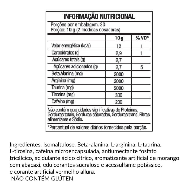 Informações nutricionais