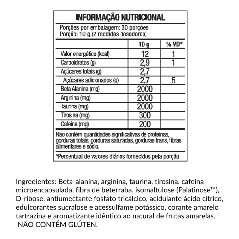 Informações nutricionais