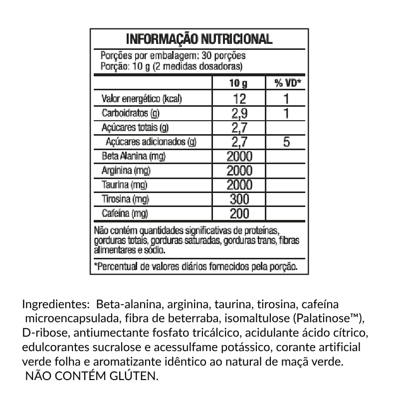Informações nutricionais