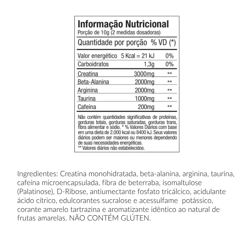 Informações nutricionais