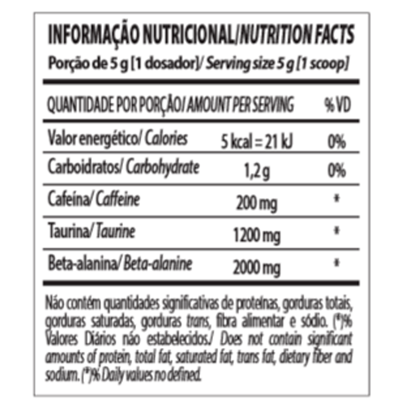 Informações nutricionais