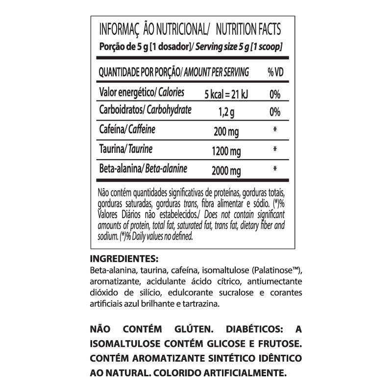 Informações nutricionais