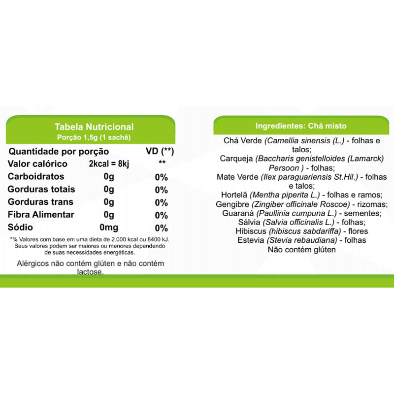 Informações nutricionais