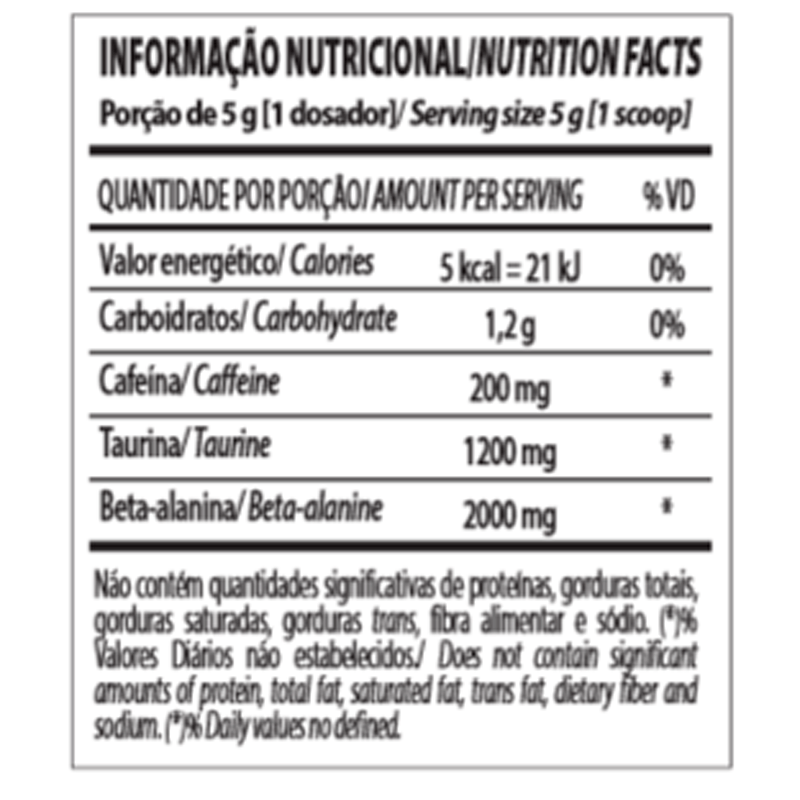 Informações nutricionais
