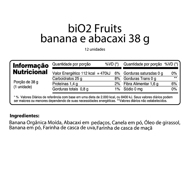 Informações nutricionais