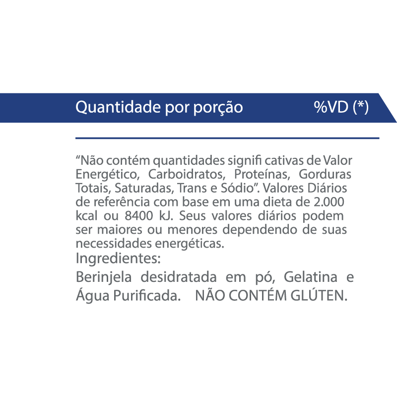 Informações nutricionais