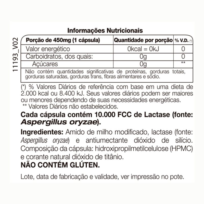 Informações nutricionais