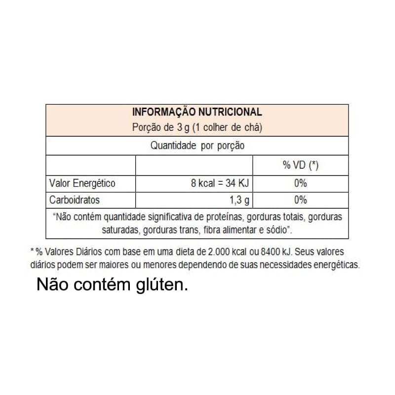 Informações nutricionais